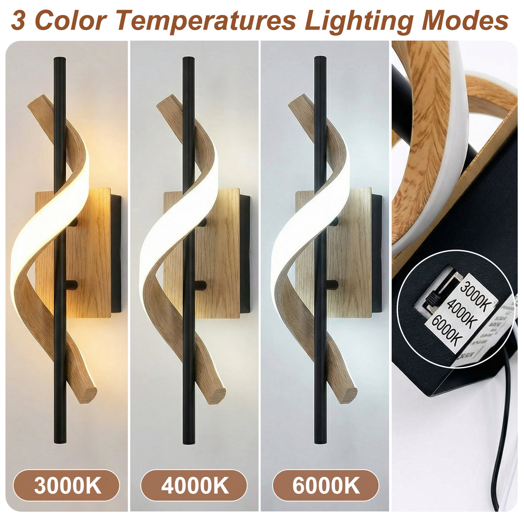 1 - Light 18"W Dimmable LED Brown Iron Vanity Light #MX21052