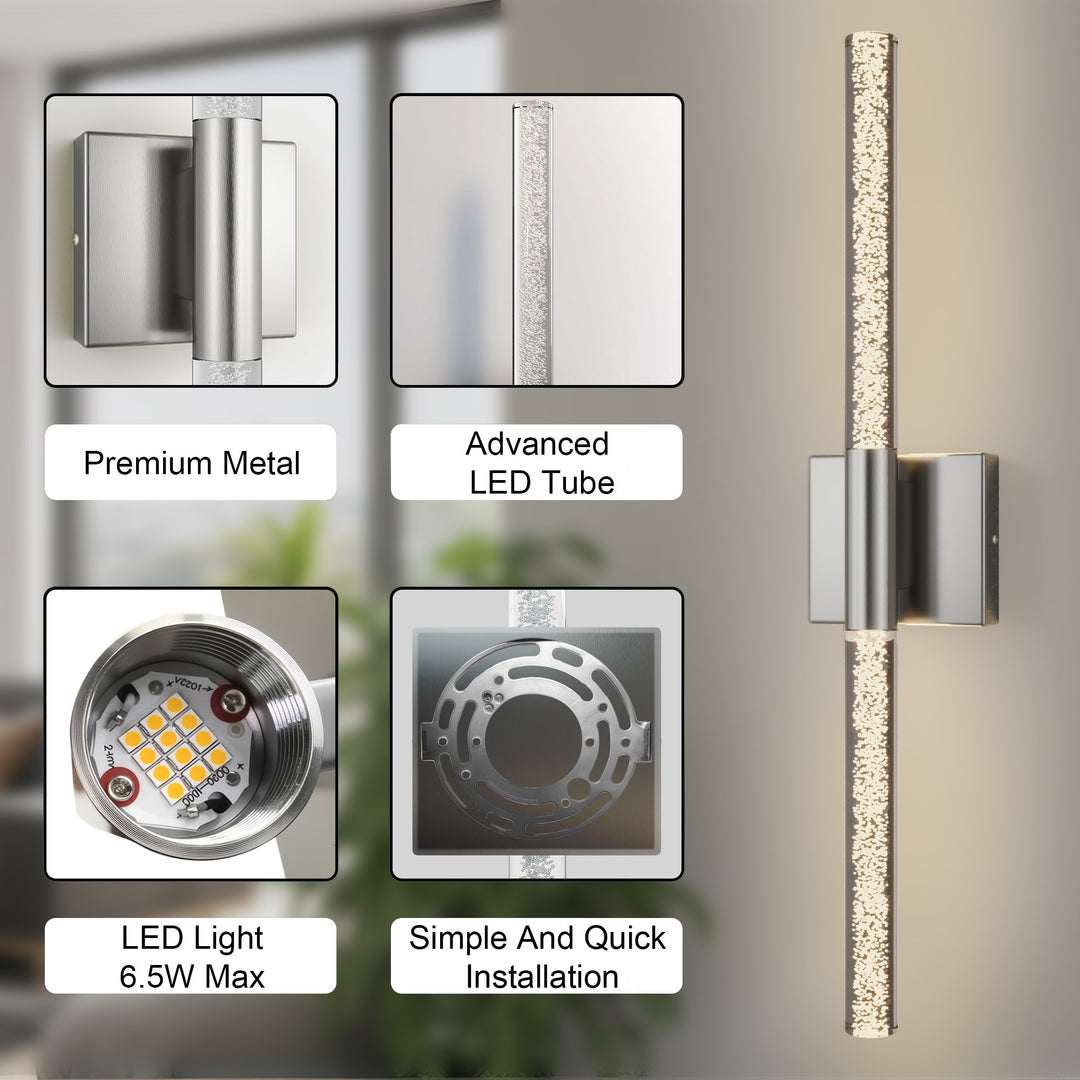 Glint 24''H Dimmable Led Outdoor Sconce With Tempered Glass #7082