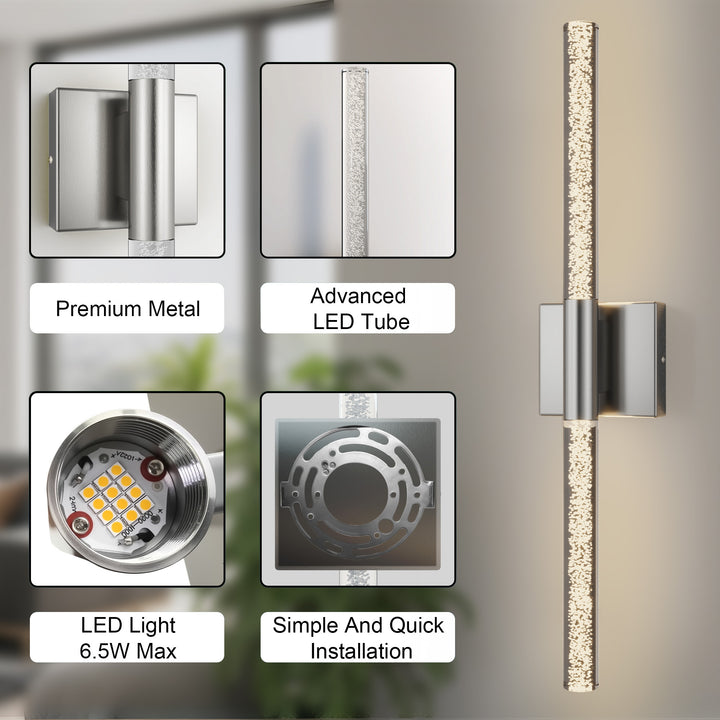 Glint 24''H Dimmable Led Outdoor Sconce With Tempered Glass #7082