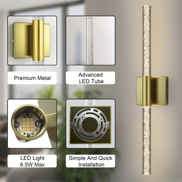 Glint 24''H Dimmable Led Outdoor Sconce With Tempered Glass #7082