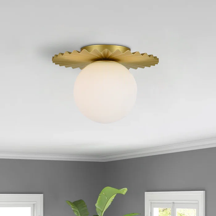 Maxax Glass Flush Mount Ceiling Lamp