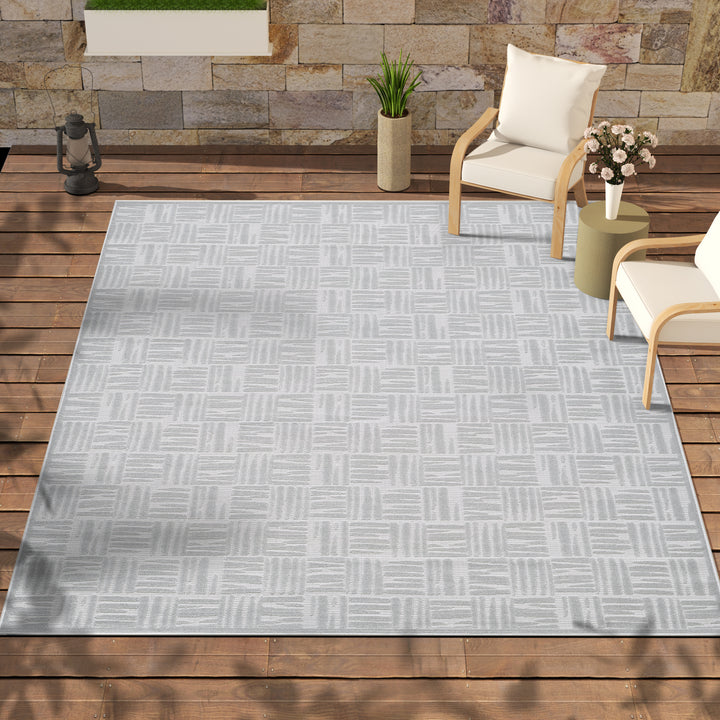 4modernhome Non-Slip Turkish Unfaded High-Low Indoor/Outdoor Area Rug For Patios, Deck, Porch Or Entryway #TO3