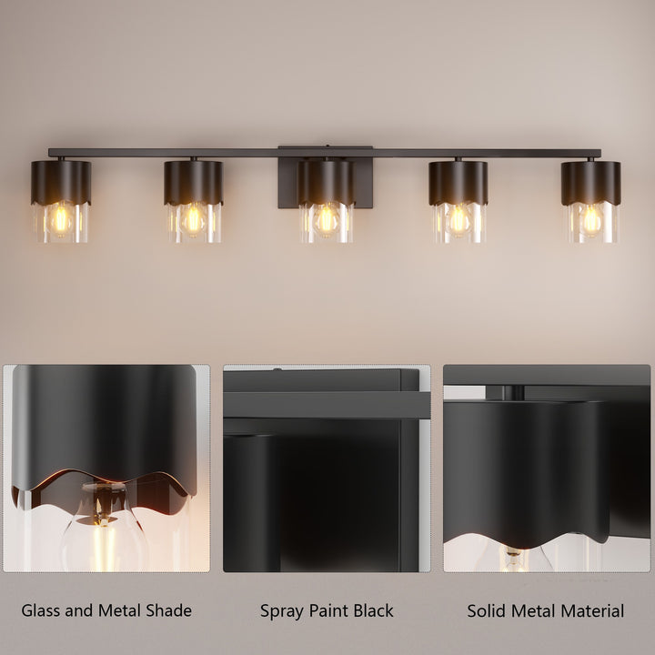 Lumin 3-light Dimmable Vanity Light With Scalloped Metal Shade