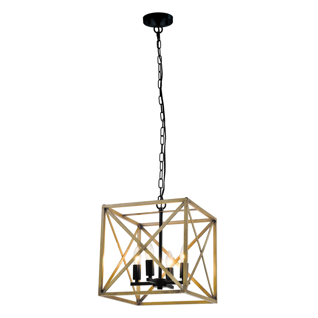 Maxax 4 - Light Lantern Square Chandelier #MX21001-4WD