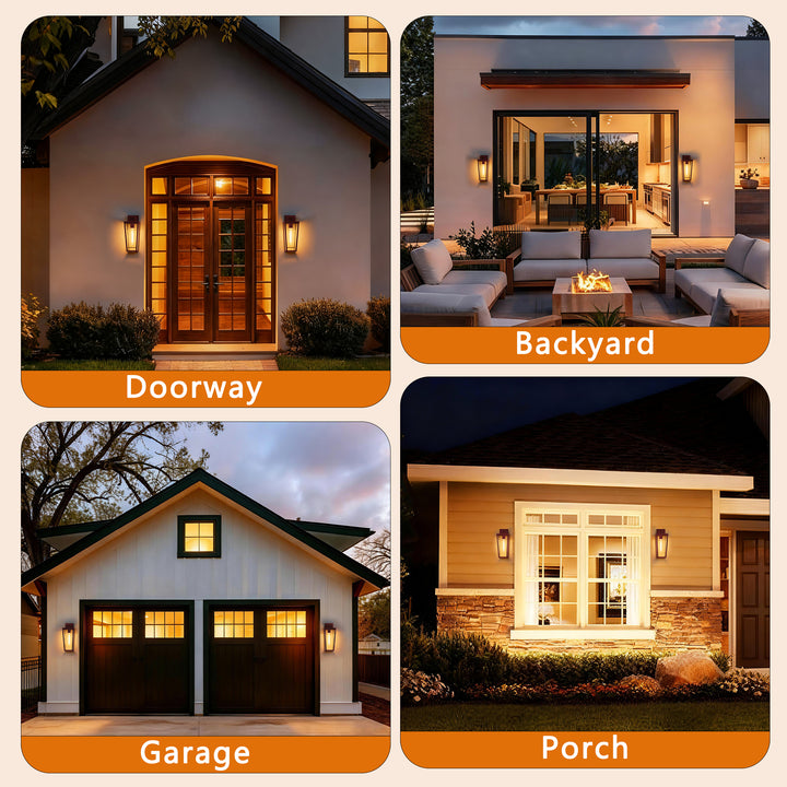 Solstice 16''H Black Wrought Iron Clear Tempered Glass Outdoor Wall Light With Dusk To Dawn #OW7097