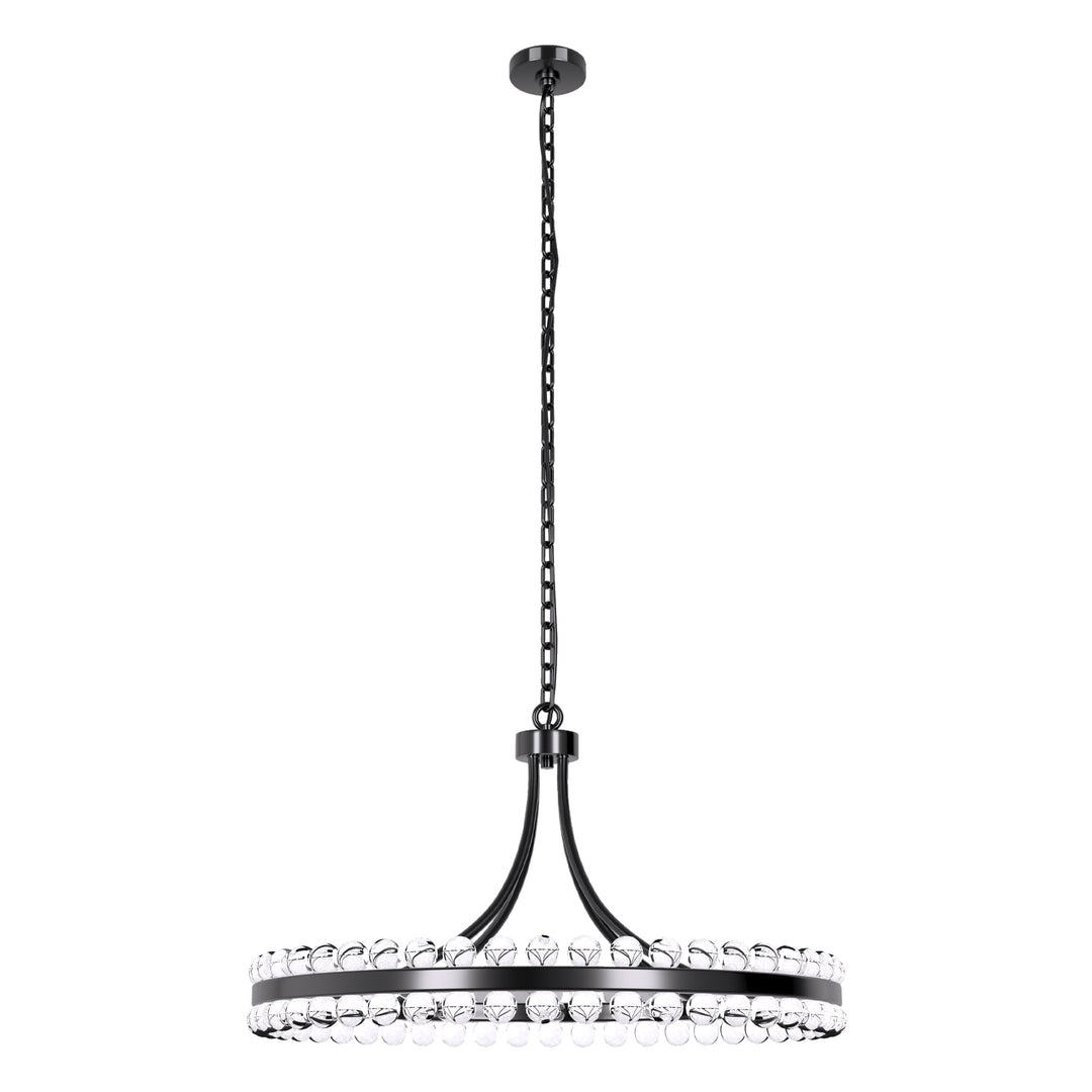 Brilliance Maxax 8 - Light Dimmable Wagon Wheel Chandelier #19217