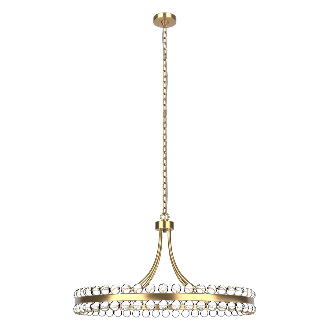 Brilliance Maxax 8 - Light Dimmable Wagon Wheel Chandelier #19217