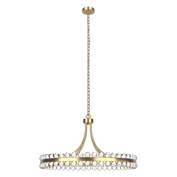 Brilliance Maxax 8 - Light Dimmable Wagon Wheel Chandelier #19217