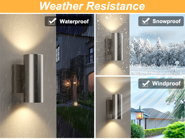 Aluminum Black Outdoor Wall Light (Set of 2) #OW7121