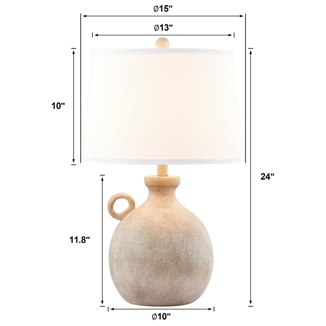 Maxax Resin USB Table Lamp #T177-BN-S