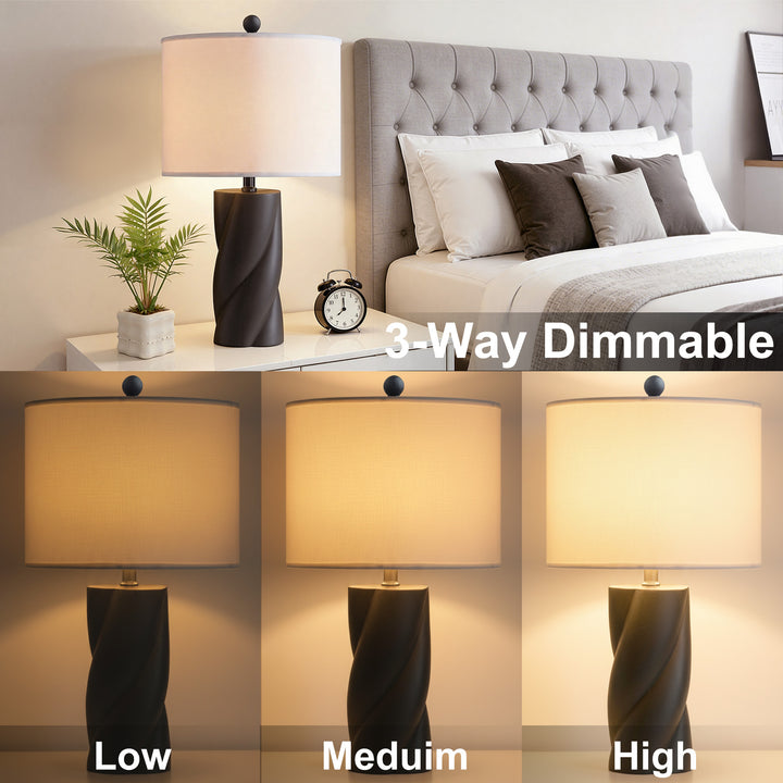 Modern Ceramic Table Lamp (Set of 2)