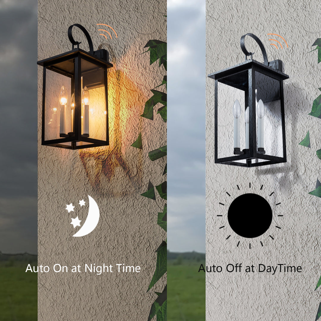 Maxax Outdoor Wall Lantern with Dusk to Dawn #2531