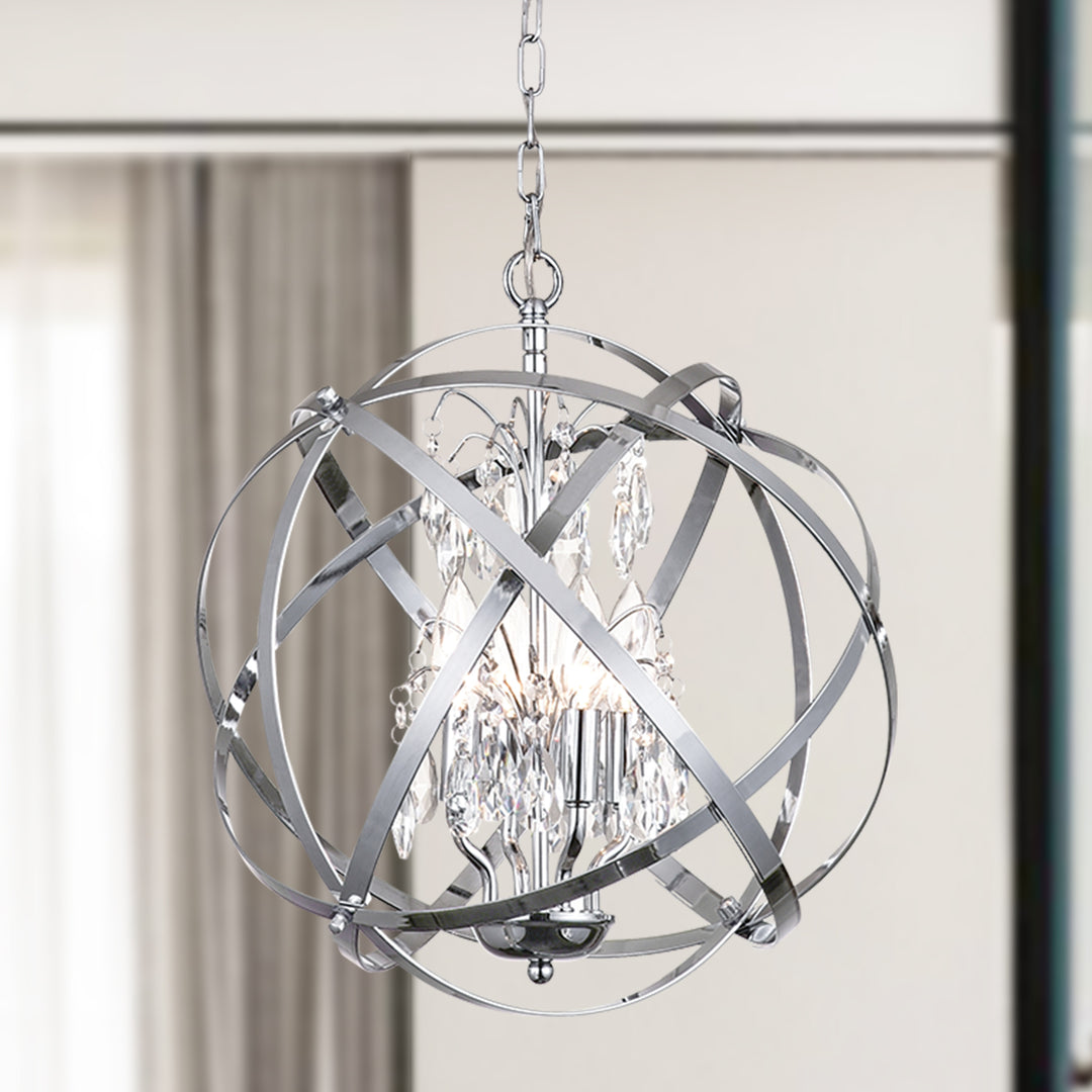 Maxax 4 - Light Dimmable Globe Chandelier #MX19026