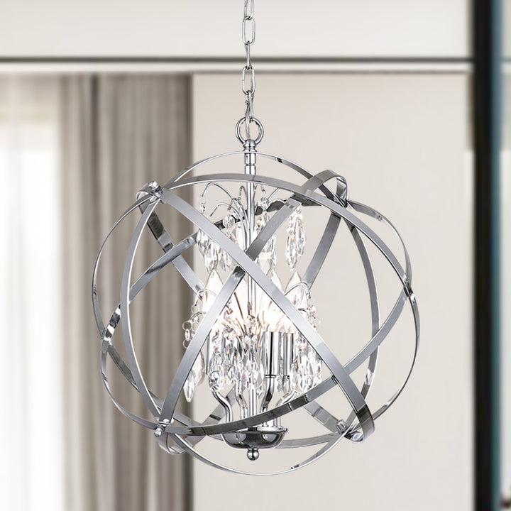 Maxax 4 - Light Dimmable Globe Chandelier #MX19026