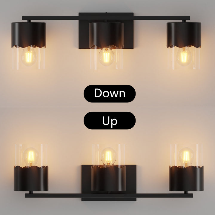 Lumin 3-light Dimmable Vanity Light With Scalloped Metal Shade
