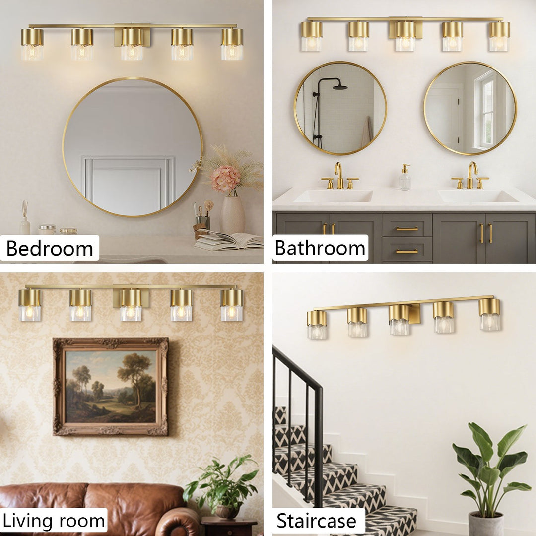 Lumin 3-light Dimmable Vanity Light With Scalloped Metal Shade