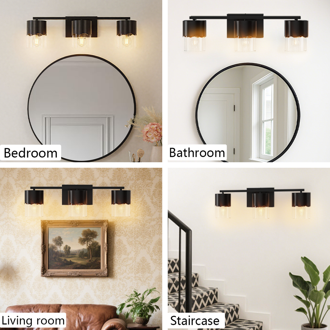 Lumin 3-light Dimmable Vanity Light With Scalloped Metal Shade