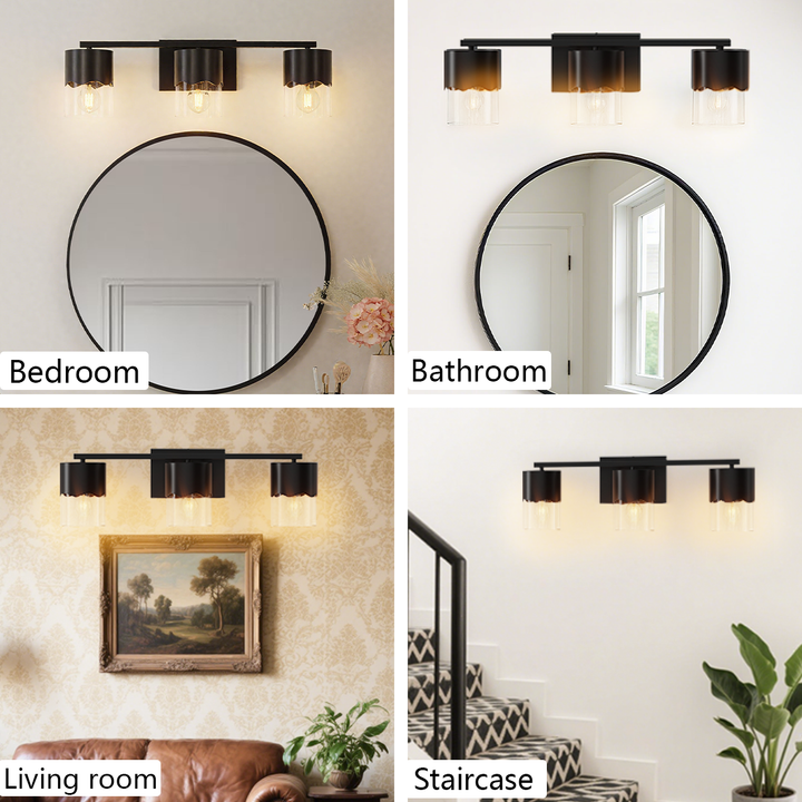 Lumin 3-light Dimmable Vanity Light With Scalloped Metal Shade