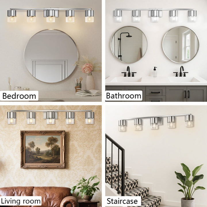 Lumin 3-light Dimmable Vanity Light With Scalloped Metal Shade