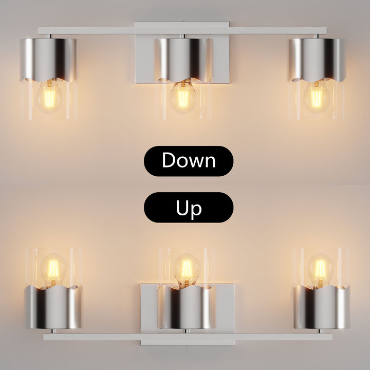 Lumin 3-light Dimmable Vanity Light With Scalloped Metal Shade