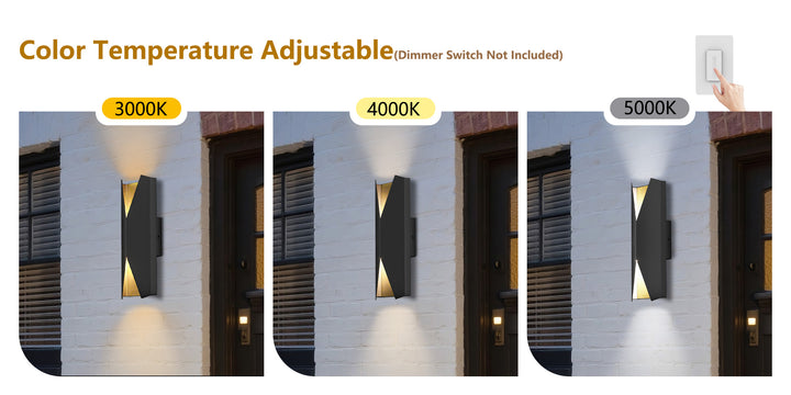 Brandalynn 2 - Lights 15''h Led Outdoor Wall Sconce #7081