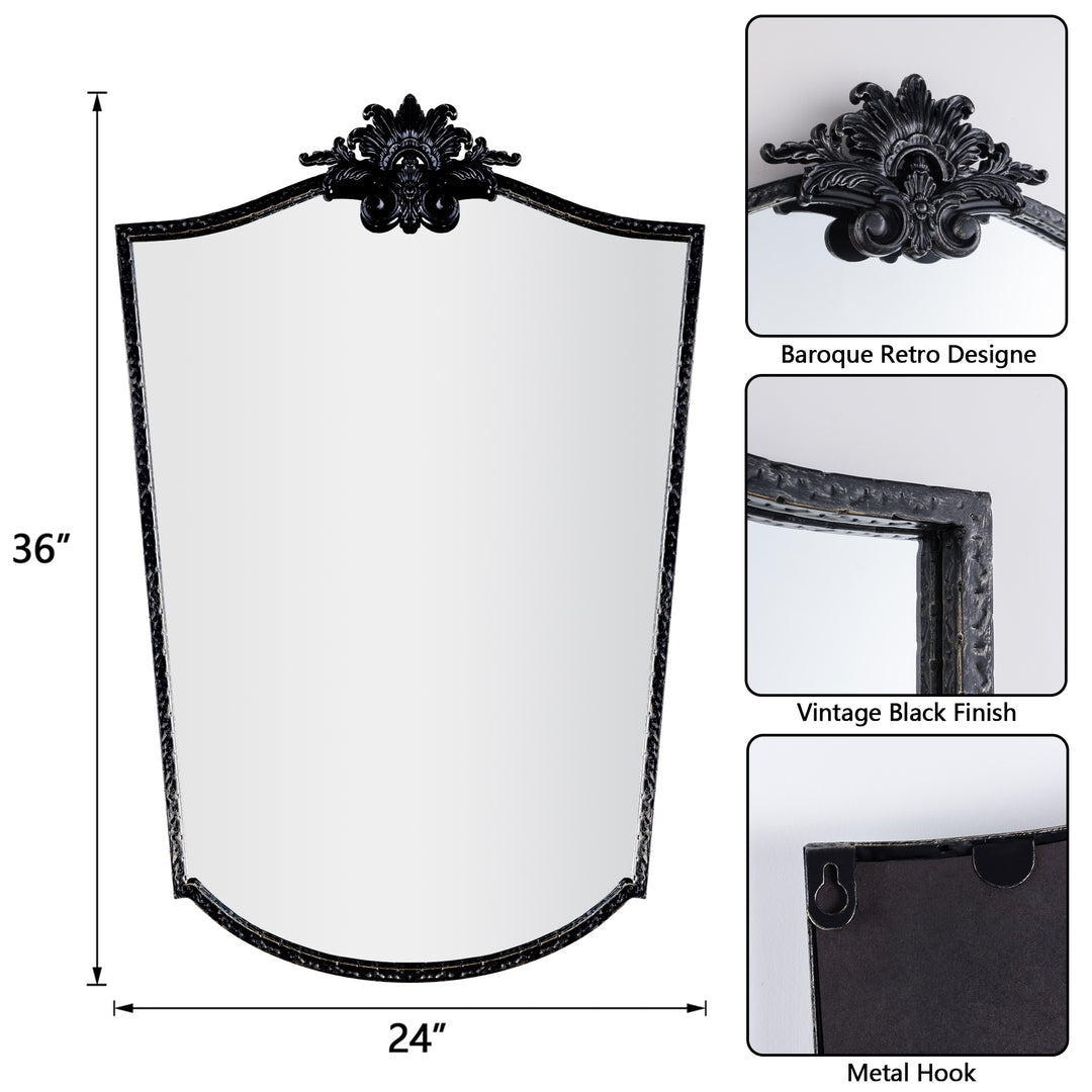 Opulence Vintage Asymmetrical Decorative Wall Mirror Accent Mirror #31006