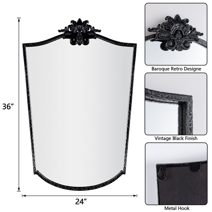 Opulence Vintage Asymmetrical Decorative Wall Mirror Accent Mirror #31006