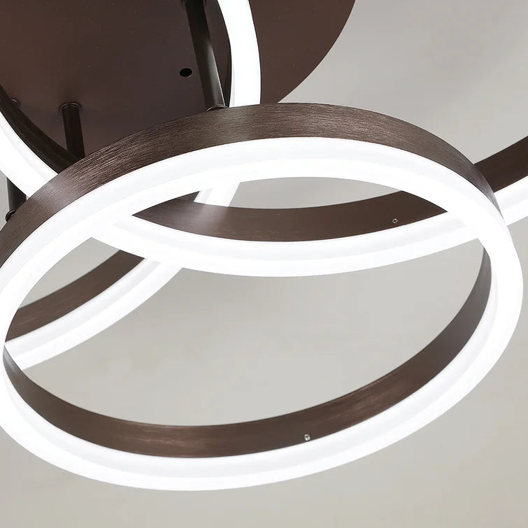 Maxax 3 - Light 31.8in LED Rings Unique Flush Mount #YX-17-FM