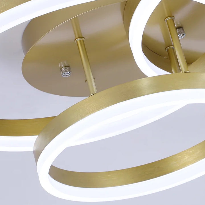 Maxax 3 - Light 31.8in LED Rings Unique Flush Mount #YX-17-FM