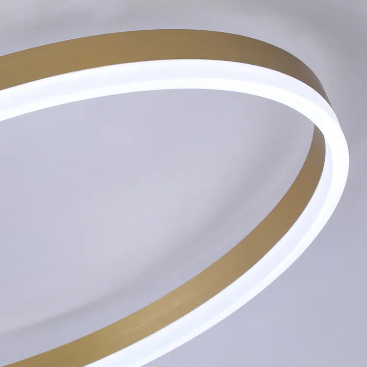 Maxax 3 - Light 31.8in LED Rings Unique Flush Mount #YX-17-FM