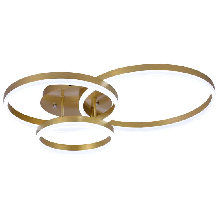 Maxax 3 - Light 31.8in LED Rings Unique Flush Mount #YX-17-FM