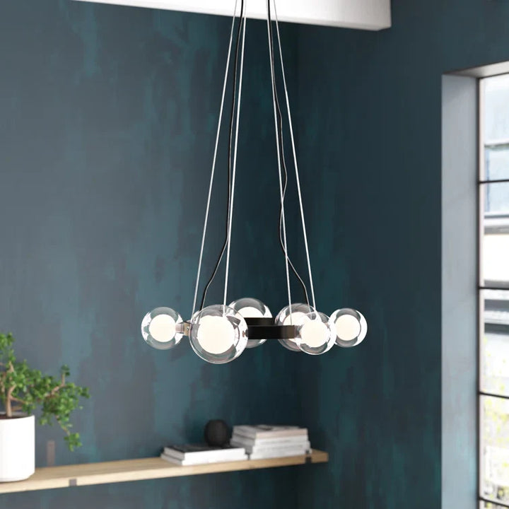 Maxax 7 - Light Candle Style Chandelier With Wrought Iron Accents #MX19123