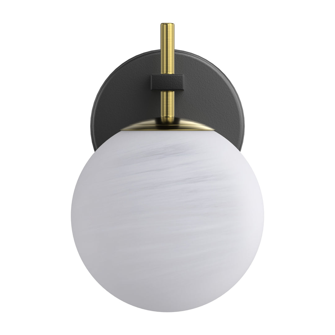 Nimbus 1 - Light Dimmable Iron ETL Bathroom Vanity Light with Round Shape Cloud Glass Shade #CLB29015