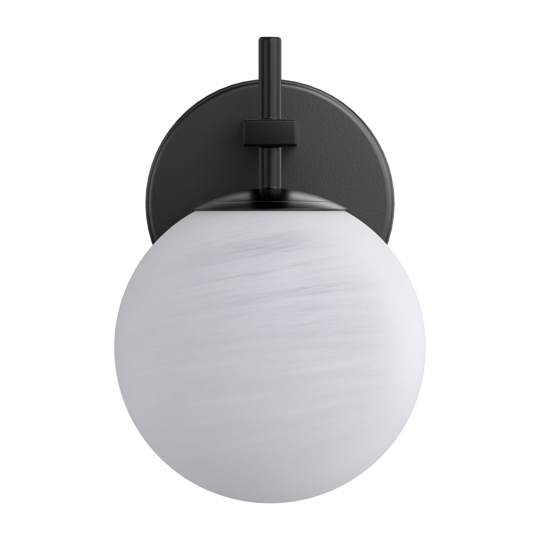 Nimbus 1 - Light Dimmable Iron ETL Bathroom Vanity Light with Round Shape Cloud Glass Shade #CLB29015