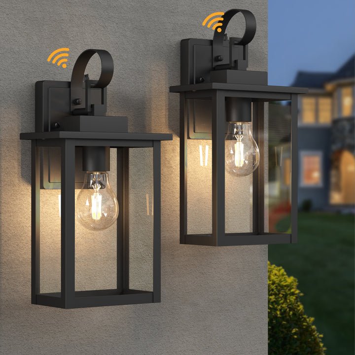 Radiance Glass Outdoor Wall Light with Dusk to Dawn #7042