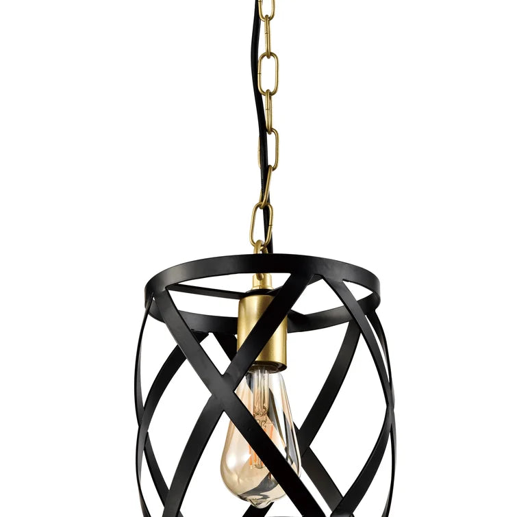 Maxax 1 - Light Shaded Drum Pendant Lighting #MX21021-1BG