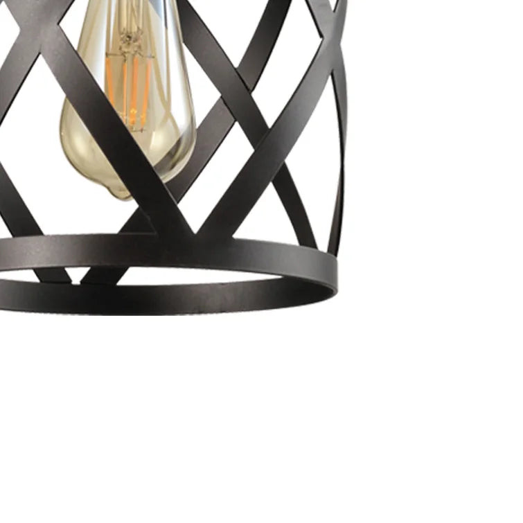 Maxax 1 - Light Shaded Drum Pendant Lighting #MX21021-1BG