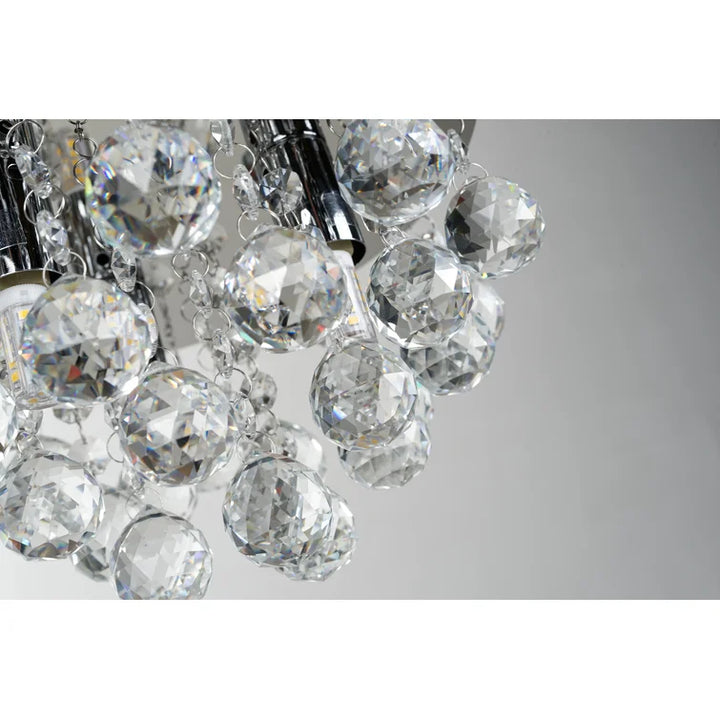 Maxax 3-Light 9.84in Crystal Flush Mount #OM23