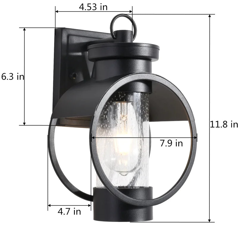 Maxax Wall Lantern 2-Pack Outdoor Indoor Wall Sconce Fixture with E26 Base Socket #2062/2W