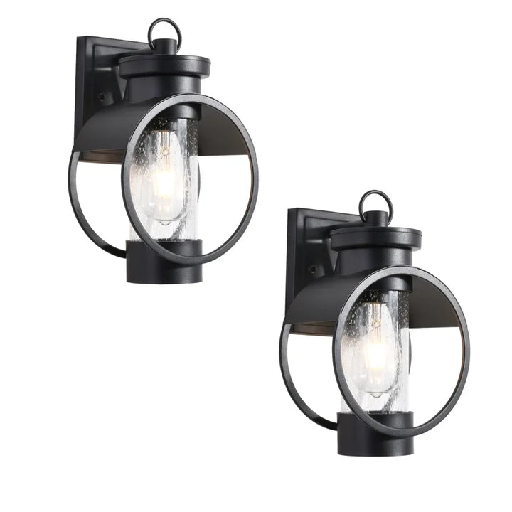 Maxax Wall Lantern 2-Pack Outdoor Indoor Wall Sconce Fixture with E26 Base Socket #2062/2W