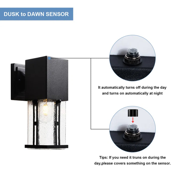 Maxax 11in Dusk to Dawn Outdoor Sconce (Set of 2) #2262/2W
