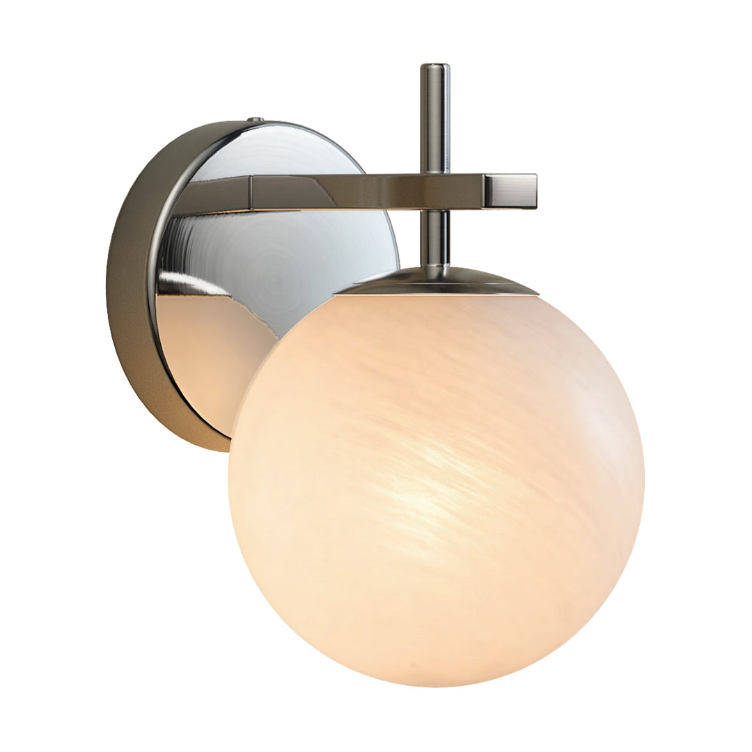 Nimbus 1 - Light Dimmable Iron ETL Bathroom Vanity Light with Round Shape Cloud Glass Shade #CLB29015