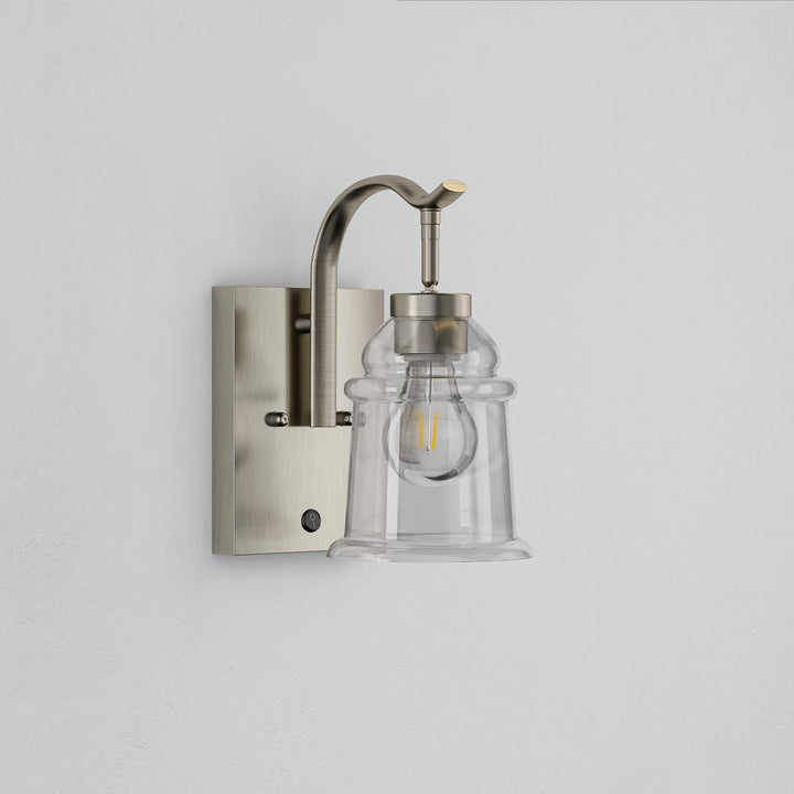 5''w Dimmable Nickel Iron Adjustable Light Direction Wall Sconces #19001