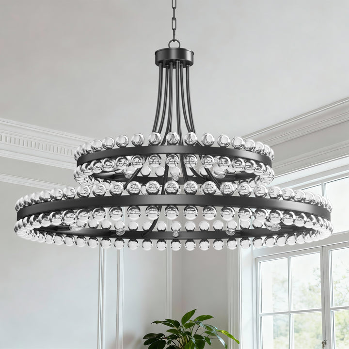 Brilliance Maxax 8 - Light Dimmable Wagon Wheel Chandelier #19217