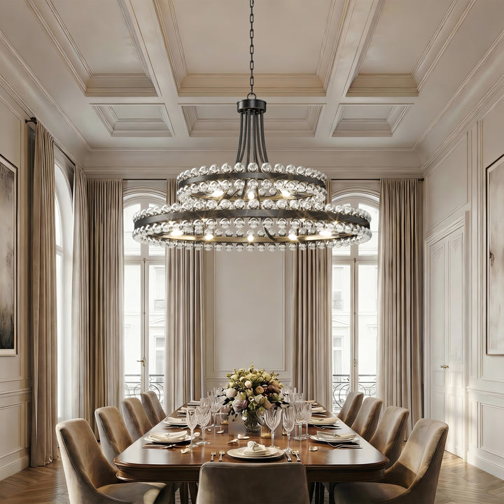 Brilliance Maxax 8 - Light Dimmable Wagon Wheel Chandelier #19217