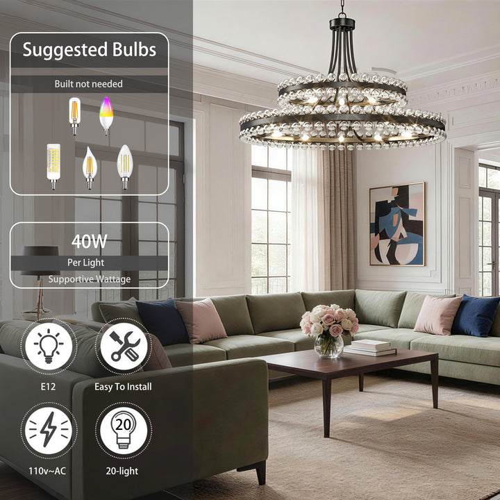 Brilliance Maxax 8 - Light Dimmable Wagon Wheel Chandelier #19217