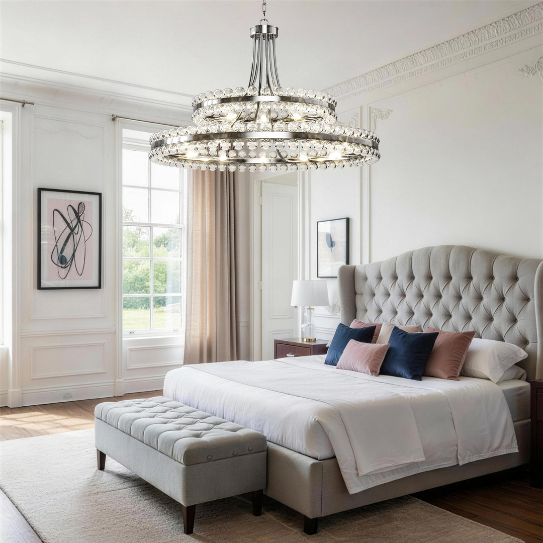 Brilliance Maxax 8 - Light Dimmable Wagon Wheel Chandelier #19217