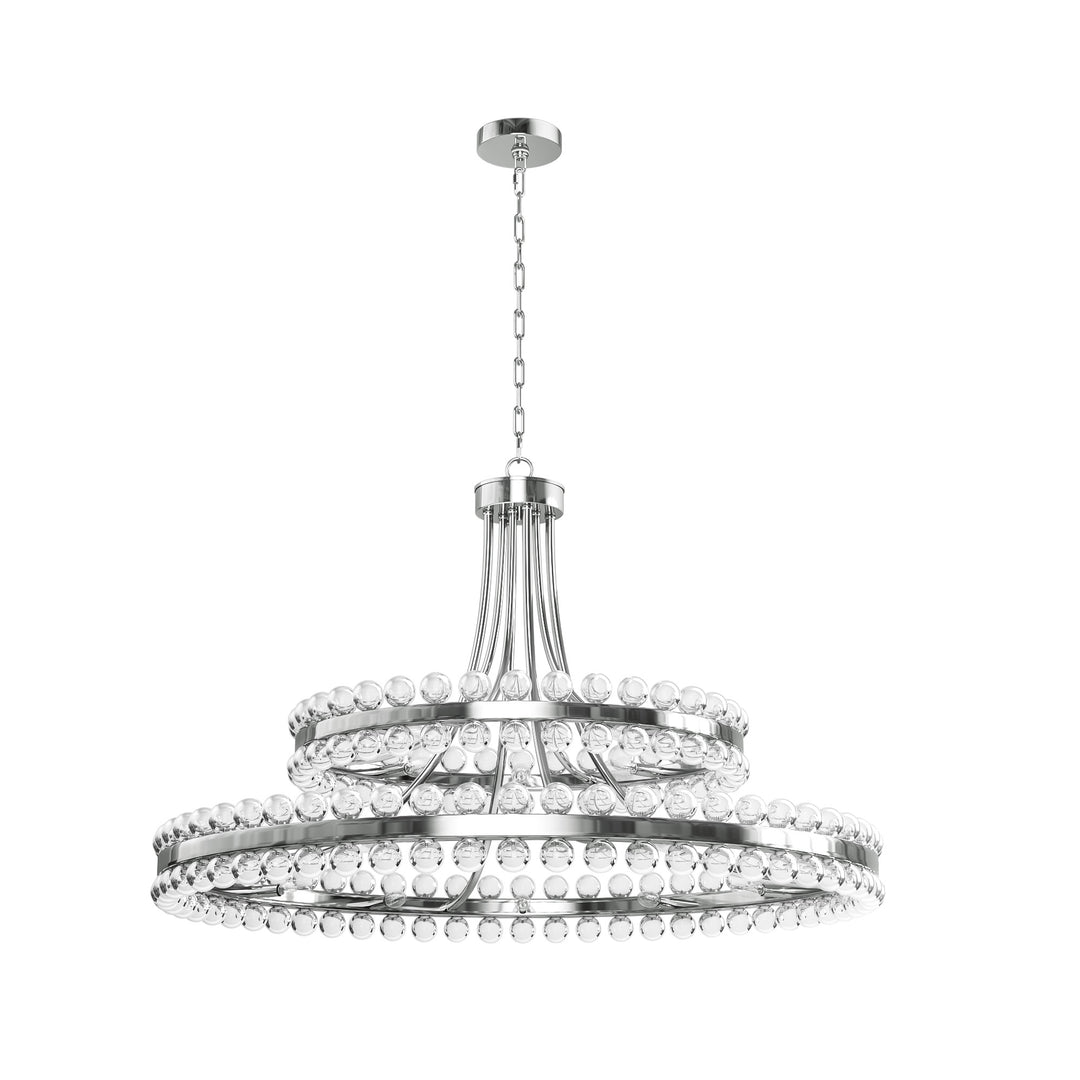 Brilliance Maxax 8 - Light Dimmable Wagon Wheel Chandelier #19217