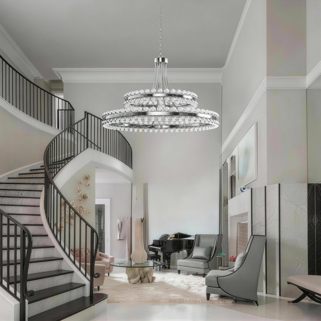 Brilliance Maxax 8 - Light Dimmable Wagon Wheel Chandelier #19217