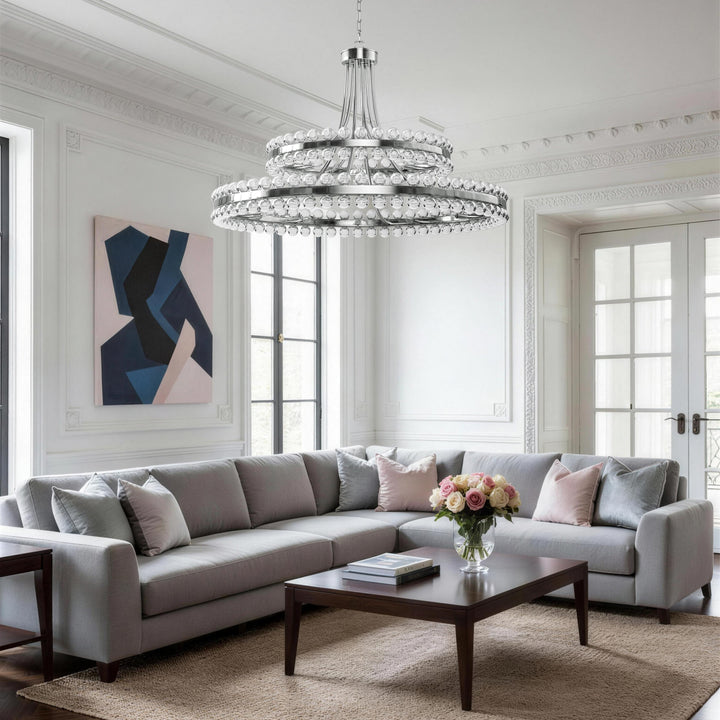 Brilliance Maxax 8 - Light Dimmable Wagon Wheel Chandelier #19217